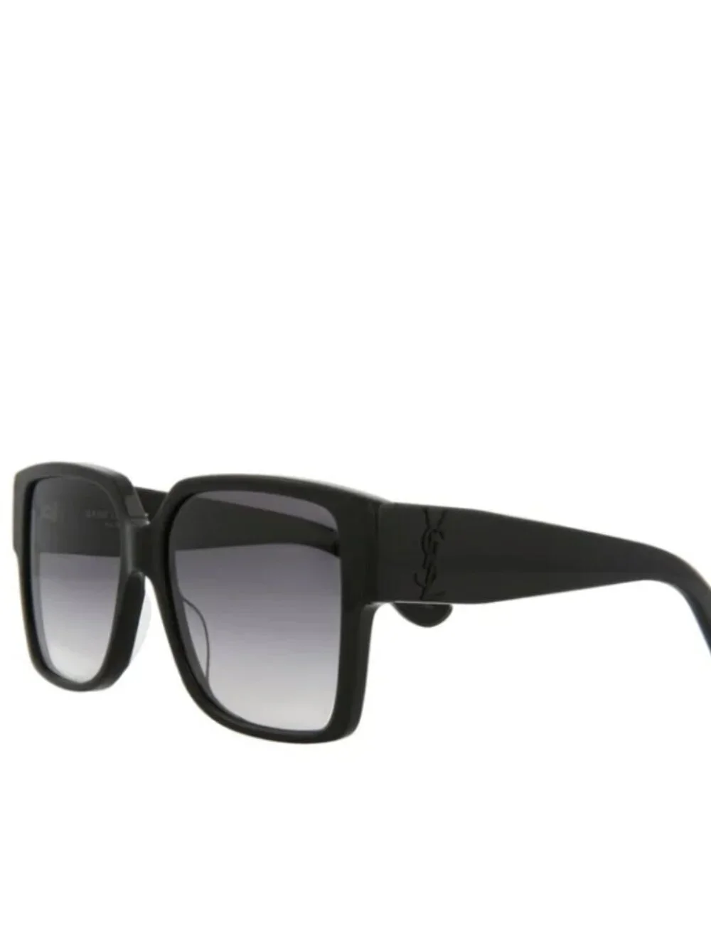 YSL - SAINT LAURENT Acetate Square SLM9 002 Sunglasses Black/Gray